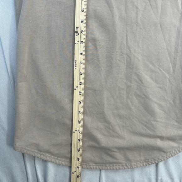 BYLT Drop Cut S/S Lux Shirt Men XL Brown Stretch Performance Workout Outdoor - Picture 5 of 7